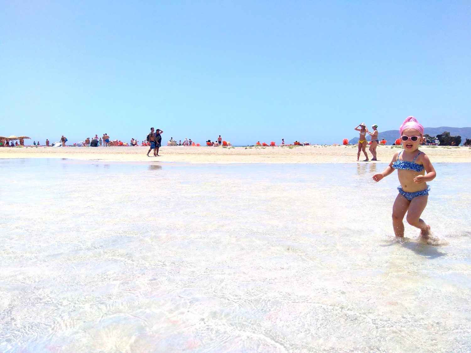 elafonisi z dzieckiem