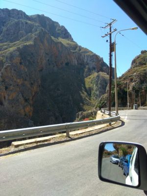 droga do Elafonisi i wąwóz Topolia