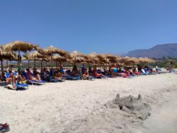 parasole na plaży Elafonisi