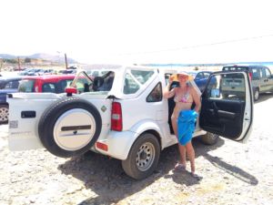 parking przy plaży Falasarna