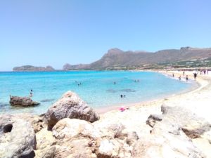 parking przy plaży Falasarna